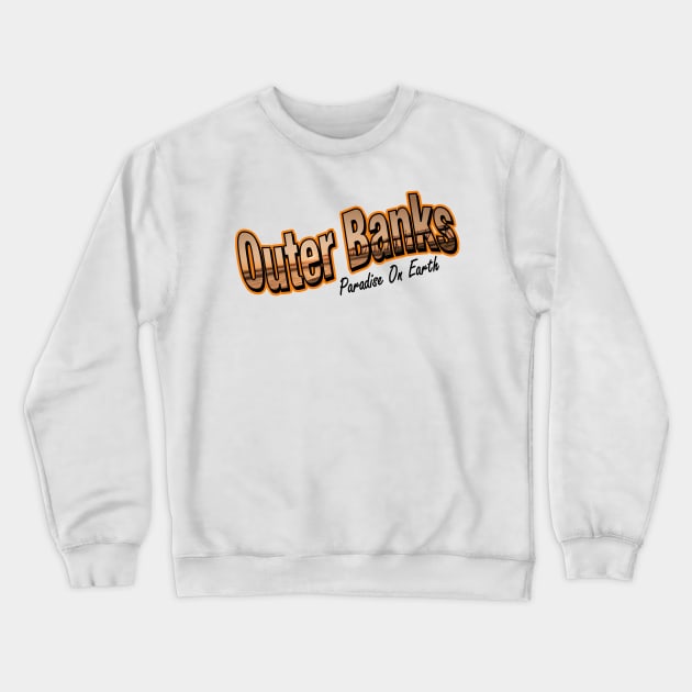 Outer Banks Travel Postcard Crewneck Sweatshirt by CMORRISON12345